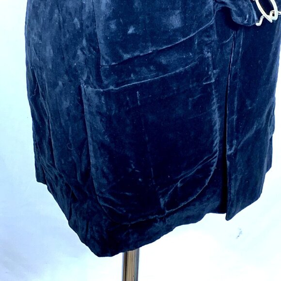 Fox Clothes of London Suit Sz M Black Velvet Vest Pants Lined 2 pc Mike Myers - Picture 5 of 14